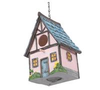 ibasenice Maison Oiseaux Exterieur Suspendu Nichoir Résine Décoration Jardin Parc Abri Nid Oiseau