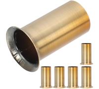 ibasenice Manchon de Base de Lampe pour Fer Doré Résistant la Chaleur, Lot de 6 Pièces Stable et Lustres Rétro pour Éclairage Chandelier Bougies la Maison
