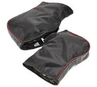 ibasenice Manchons de Guidon Moto d'hiver Chauds et Coupe-Vent, Taille Grosse, Bandes Réfléchissantes, Accessoires Moto pour Motards Hommes, Protection Le Froid pour VTT Couleur Aléatoire
