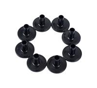 ibasenice Manchons en Plastique Noir Assure le Positionnement Stable Ensemble de 8 pour Pied de Cymbale Compatible Plupart des Supports de Cymbales
