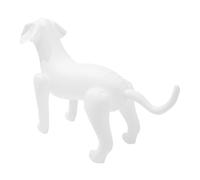 ibasenice Mannequin Réaliste en Polyrésine pour Animal De Compagnie Gonflable Et Autoportant pour Animalerie Toilettage Déguisement Oreilles Moyennes Blanc PVC