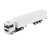 ibasenice Maquette Camion Semi-Remorque en Alliage 1:50, Modèle Réaliste de Camion Porte-Conteneurs Européen avec Portes Mobiles, Véhicule de Transport Jouet Éducatif pour Enfants et Collectionneurs