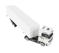 ibasenice Maquette Camion Semi-Remorque en Alliage Modèle Réaliste De Camion Porte-Conteneurs Européen Jouet Éducatif avec Pièces Mobiles 7.8 Pouces