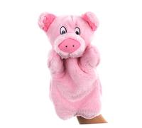 ibasenice Marionnette À Main Cochon en Peluche Jouet Éducatif pour Enfants Marionnette À Main Animaux De Dessin Animé pour Narration Théâtre Jeu Parent-Enfant Activités De Maternelle