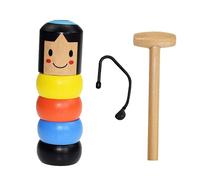 ibasenice Marionnette Bois Incassable pour Performances Et Fêtes Jouet Bois Et Accessoire De Scène Amusant