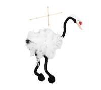 ibasenice Marionnette Fil Bois Oiseau en Plumage Artificielles Garçon Et Filles 25 Cm Jouet Interactif Pédagogique Créativité Développement Imagination