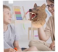 ibasenice Marionnette Main Loup Réaliste Vinyle Interactif Éducatif pour Garçon Fille Développement Sensoriel et Coordination Main-Cerveau Cadeau pour Apprentissage Naturel