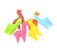 ibasenice Marqueurs de Verre à Vin en Silicone 6 Pièces Décoration Créative Forme Originale pour Fête et Pendaison de Crémaillère