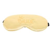 ibasenice Masque de Sommeil Yeux en Imitation Soie Cache-œil de Sommeil Léger Confortable à Double Élastique, Or, pour Hôtels et Trains