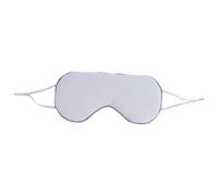 ibasenice Masque Yeux Ultra-doux, Masque de Sommeil en Soie Confortable, Bandeau Ajustable, Occultant, Polyester, Blanc, pour Réunion et Hôtel, Homme et Femme