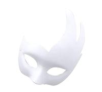 ibasenice Masques Papier Blanc Vierges à Peindre Soi-même Masque Halloween Pour Bal Masqué Triangle