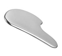 ibasenice Masseur Facial Gua Sha en Acier Inoxydable 420 Outil de Grattage pour Visage Forme Cœur Petit Format Finition Miroir et Satinée Accessoire Massage Portable pour Soins Peau