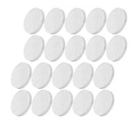 ibasenice Mèches en Laine Céramique Isolante Noyau en Coton pour Cheminée de Table Ronde, Lot de 20 Pièces, Résistance Haute Température, Adaptées aux Foyers Bioéthanol D’extérieur