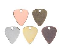 ibasenice Médiators Guitare Électrique et Basse en Alliage Métallique 20 Pièces Accessoire Décoratif pour Collier Couleur Aléatoire