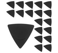 ibasenice Médiators pour Accessoires pour Triangulaires Guitare Folk Noirs 20 en Abs Antidérapants, Faciles à Transporter, Confortables à Jouer, Lot Pièces de