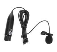 ibasenice Microphone Cravate à Pince 3 Broches XLR 48v, Câble 3 M, Condensateur, Portable, pour Enregistrement, Discours Et Diffusion en Direct