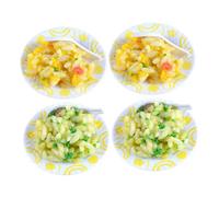 ibasenice Mini-Aliments Réalistes Ensemble De 4 Pièces pour Petite Maison Décoration De Cuisine