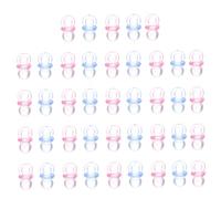 ibasenice Mini Breloques Sucette Acrylique Transparentes 200 Pièces pour Décoration Baby Shower, Confettis Fête Prénatale, Accessoires Diy, Présents Naissance Garçon et Fille