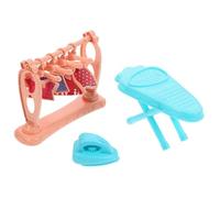 ibasenice Mini Maison Fer à Repasser Set Table à Repasser Miniature Décor Portable Accessoire Mobilier Maison Poupée pour Fille