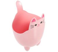 ibasenice Mini Poubelle de Bureau en Pp Forme Chat Rose, Légère et Pratique pour Ranger Petits Objets, Décoration Kawaii pour Chambre D'élève ou Bureau