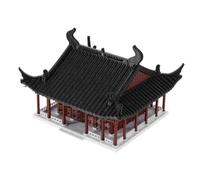 ibasenice Miniature Chinese House Model for Zen Garden and Terrarium Decor Tabletop Ancient Architecture Figurine Dual Purpose Aquarium and Plant Arrangement Accessory Smallscale Sculpture
