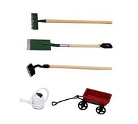 ibasenice Miniature Gardening Tool Set for Doll House Micro Garden Scene Decor Lightweight Safe Materials Realistic Miniature Landscape Accessories for and DIY Enthusiasts