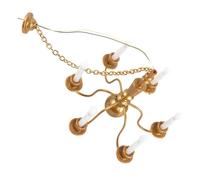 ibasenice Miniature Plafonnier Suspendu pour Maison de Poupée Accessoire de Scène Miniature Matériau Lampe de Plafond pour Modèle de Table de Sable Décoration pour Salon Lumière Blanche