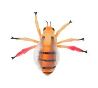 ibasenice Modèle Abeille Réaliste Caoutchouc Educatif pour Garçon Fille Figurine Insecte Simulation pour Apprentissage Scientifique et Exploration Nature