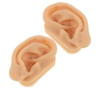 ibasenice Modèle D’Oreille en Silicone Souple pour Pratique du Piercing Paire Réaliste 1 Unité Modèle Pédagogique D’Acupuncture Auriculaire Formation en Soins Infirmiers Usage