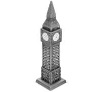 ibasenice Modèle D'architecture Décorative Big Ben en Alliage Métal Design Classique, Décoration Vintage Élégante pour Banquet et Aménagement de Scène