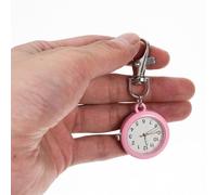 ibasenice Montre Infirmière à Clip Lumineuse Trotteuse Cadran Large et Porte-Clés Métal Petite Montre Portable pour Personnel Médical pour Infirmières et Médecins Lot de 4 Pièces