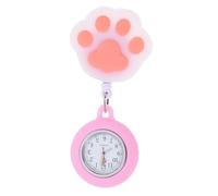 ibasenice Montre Infirmière Clip Forme de Patte de Chat Précis Épinglette Stable pour Infirmières et Étudiants Médecine Accessoire Pratique pour Blouse et Poche