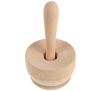 ibasenice Mortier en Bois Rond Couleur Kaki pour Épices et Semences Finition Soignée, Utilisation Polyvalente Cuisine