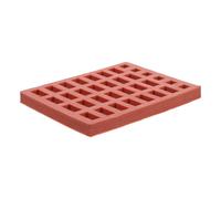 ibasenice Moule à Briques Murales Souple en Silicone, 34 Pièces pour Maquettes, Construction de Maisons de Poupées et Tables de Sable, Loisirs Créatifs pour Modélisme