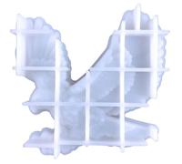 ibasenice Moule et Forme Semi-3d pour Résine Époxy en Silicone Flexible d'aigle Outil de Bricolage Décoratif Haute Résistance la Déchirure Élégante