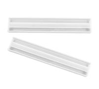 ibasenice Moule Silicone Flexible Réutilisable pour Support de Dominos 2pcs Blanc, pour Bricolage DIY Résine, Moule Fait Main Artisanale