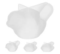 ibasenice Moules de Coulée en Résine d'oiseaux en Silicone Blanc 4pcs Flexibles et Polyvalents pour Amateurs de DIY Création de Bijoux et Décorations Murales