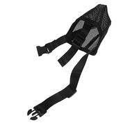 ibasenice Muselière pour Chien Matériau Respirant Adaptée pour Stopper Morsures Aboiements pour Chiens Noir s