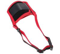 ibasenice Muselière pour Chien Rouge en Nylon Sangle Réglable, Protège-Gueule Anti-Morsure et Prévient la Mastication, pour Usage Extérieur