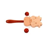 ibasenice Musical Traditionnel En Bois Pour Bébé, Petit Tambour à Main Dessin Animé, Instrument Éducatif Pour Garçon Et Filles, Développement Motricité Fine, Éveil Sensoriel, D’éveil Bébé