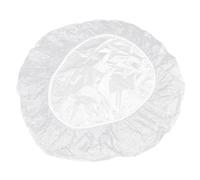 ibasenice Nappe Ronde Transparente en PVC 180 CM, Extensible Élastique, Résistante à L'Huile, pour Table de Jardin Extérieure et Repas en Plein Air