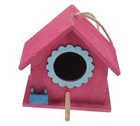 ibasenice Nichoir Rouge Suspendu pour Oiseaux Mangeoire Décorative pour Jardin Extérieur pour Pigeons Balcon Décoration Suspendue