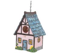 ibasenice Nichoir Suspendu Résine pour Oiseaux Maison Oiseaux et Pratique pour Jardin ou Intérieur Abri Sécurisé pour Hiver Décoration Naturelle pour Extérieur