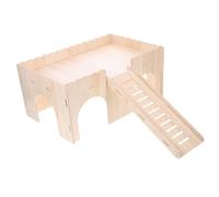 ibasenice Nid de Hamster avec Toboggan Maison pour Rongeurs Villa Confortable pour Hamsters et Cochons de Cage Petit Animal Décoration Intérieur