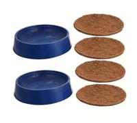 ibasenice Nid De Pigeon Domestique Nid D'oiseau Compact en Matériau Robuste 2 Pièces Tapis De Nidification Pratique pour Élevage en Cage Extérieur Intérieur