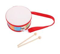 ibasenice Orff Double-Sided Wooden Hand Drum with Adjustable Strap and Mallets Musical Jazz Drum Toy for Set for Early Music Education and Rhythm Development
