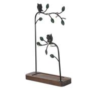 ibasenice Organisateur Bijoux D'arbre en Fer Robuste avec Affichage Multi-niveaux, Support pour Colliers et Bagues, pour Petits Appartements et Espaces Limités