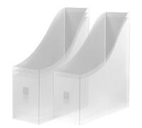ibasenice Organisateur de Documents Vertical Design Moderne en Plastique 5 Pièces, Support de Dossiers Suspendus Gain de Place et Tri des Papiers pour Bureau