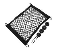 ibasenice Organisateur de Siège Auto en Filet Noir Double Couche, en Coton et Plastique, Facile à Installer pour Maximiser l'espace Intérieur Voiture, pour Paquet à Main et Portefeuille