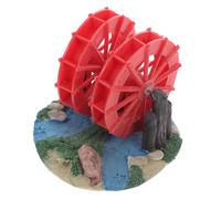 ibasenice Ornement Roue à Eau Feng Shui pour Aquarium et Bonsaï Décoration Micro-Paysage Facile à Installer Accessoire Remplacement Naturel pour Aquarium et Décorations de Bassin
